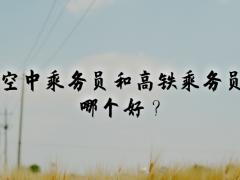 空中乘務員和高鐵乘務員哪個好？