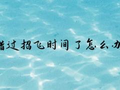 錯(cuò)過(guò)招飛時(shí)間了怎么辦？